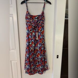 NWT For Love and Lemons satin floral dress